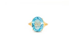 14k Gold Ring with Topaz