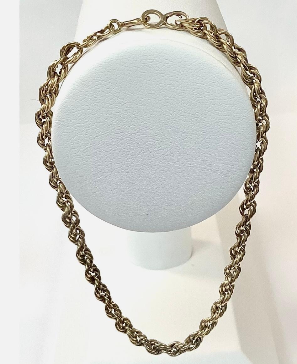 Bracciale a catena in oro 14k in vendita 2