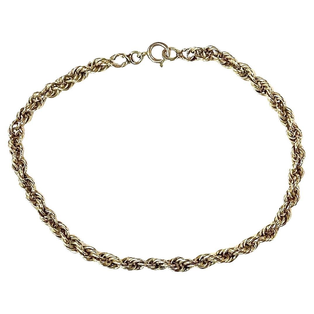 Bracciale a catena in oro 14k in vendita