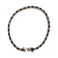 14K Gold Ruby & Diamond Tennis Bracelet – 2.25 tcw, 7 Inch