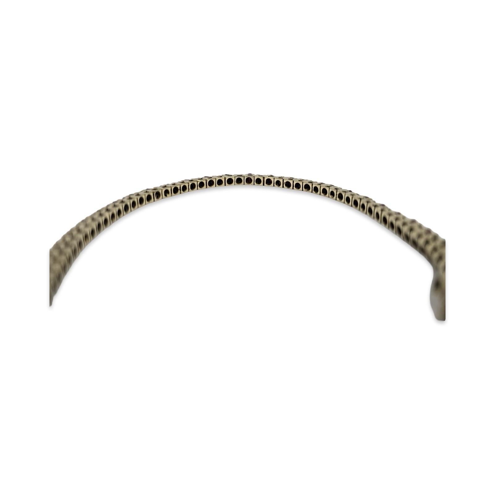14K Gold Rubin & Diamant Tennisarmband - 2,25 tcw, 7 Zoll im Angebot 2