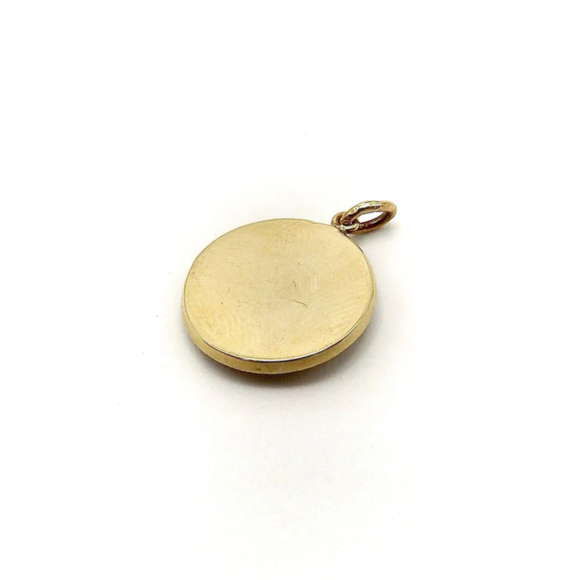 Colgante-dije de jabalí de inspiración victoriana en oro de 14k y rubí en Nuevo estado para la venta en Venice, CA