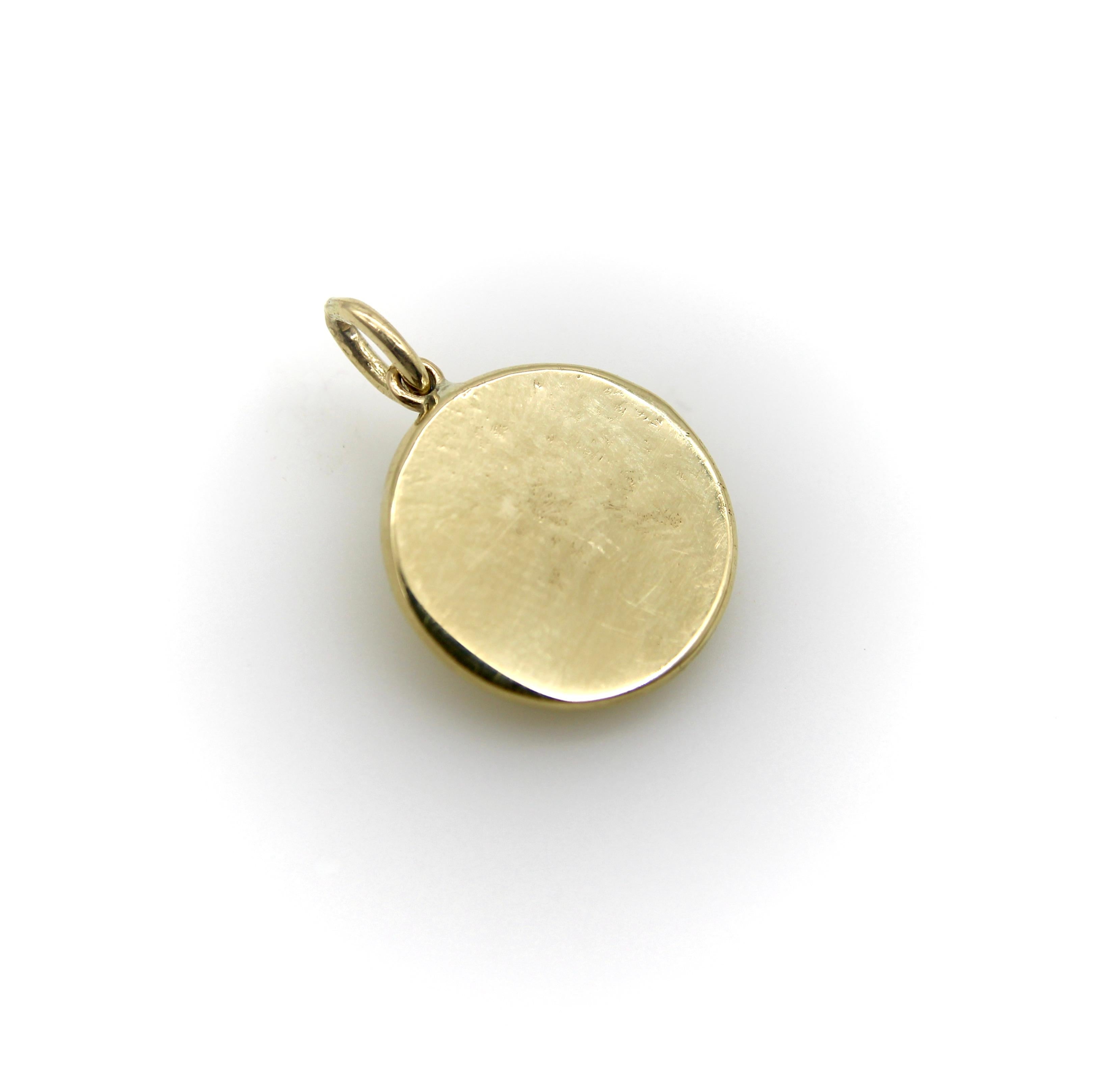 da uomo o donna Ciondolo Whippet in oro 14K e rubino di ispirazione vittoriana in vendita