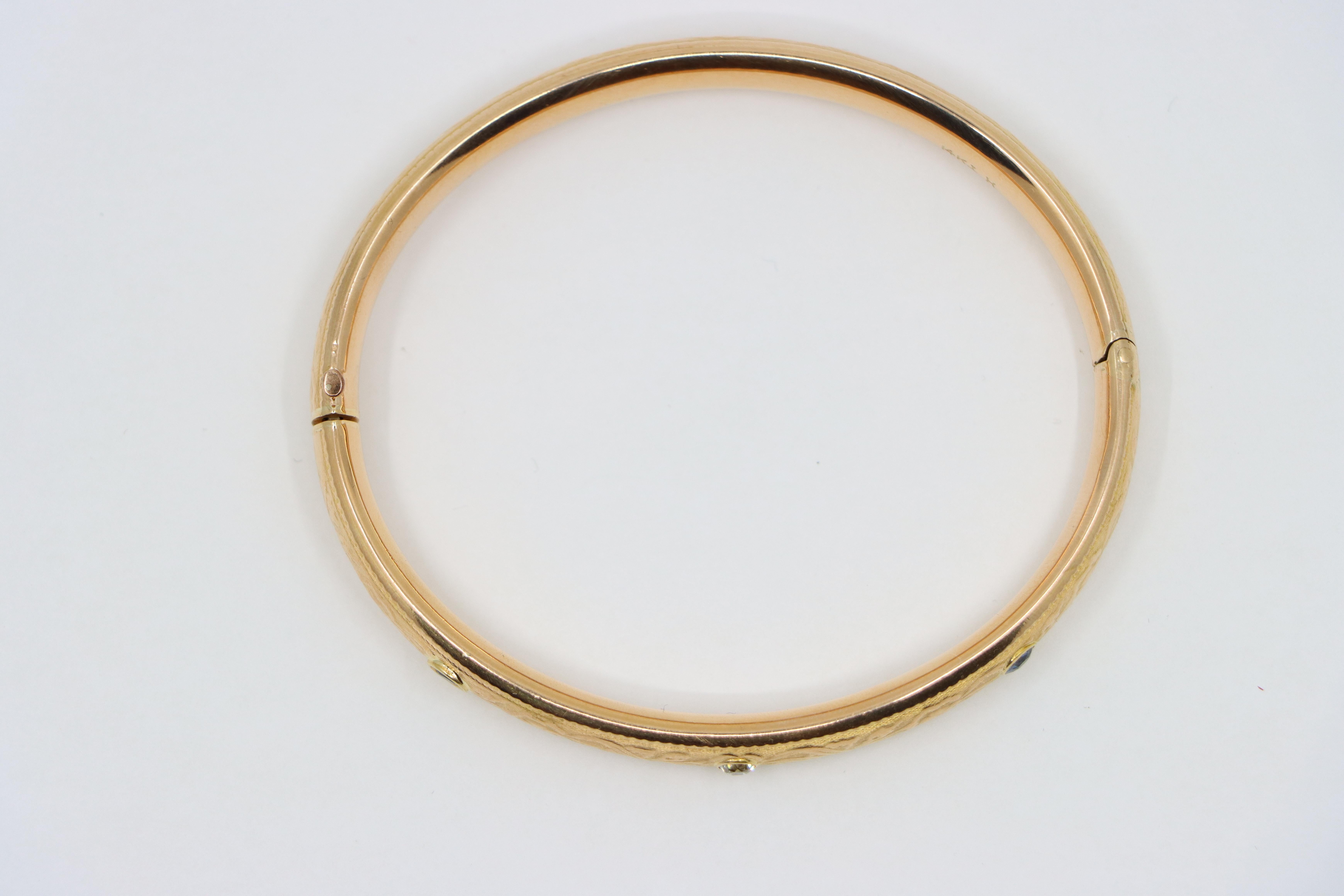 Pulsera Zafiro Diamante Oro 14K 5