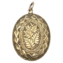 Portafotos sentimental de oro de 14 quilates, Europa occidental, principios del siglo XX.