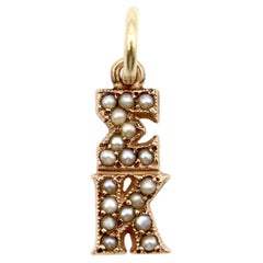 Antique 14K Gold Sigma Kappa Pendant Charm