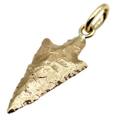 14K Gold Signature Arrowhead Charm