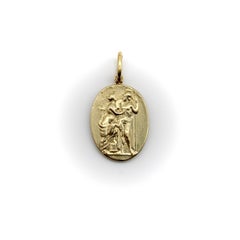 14K Gold Signature Classical Revival Venus and Mars Medallion