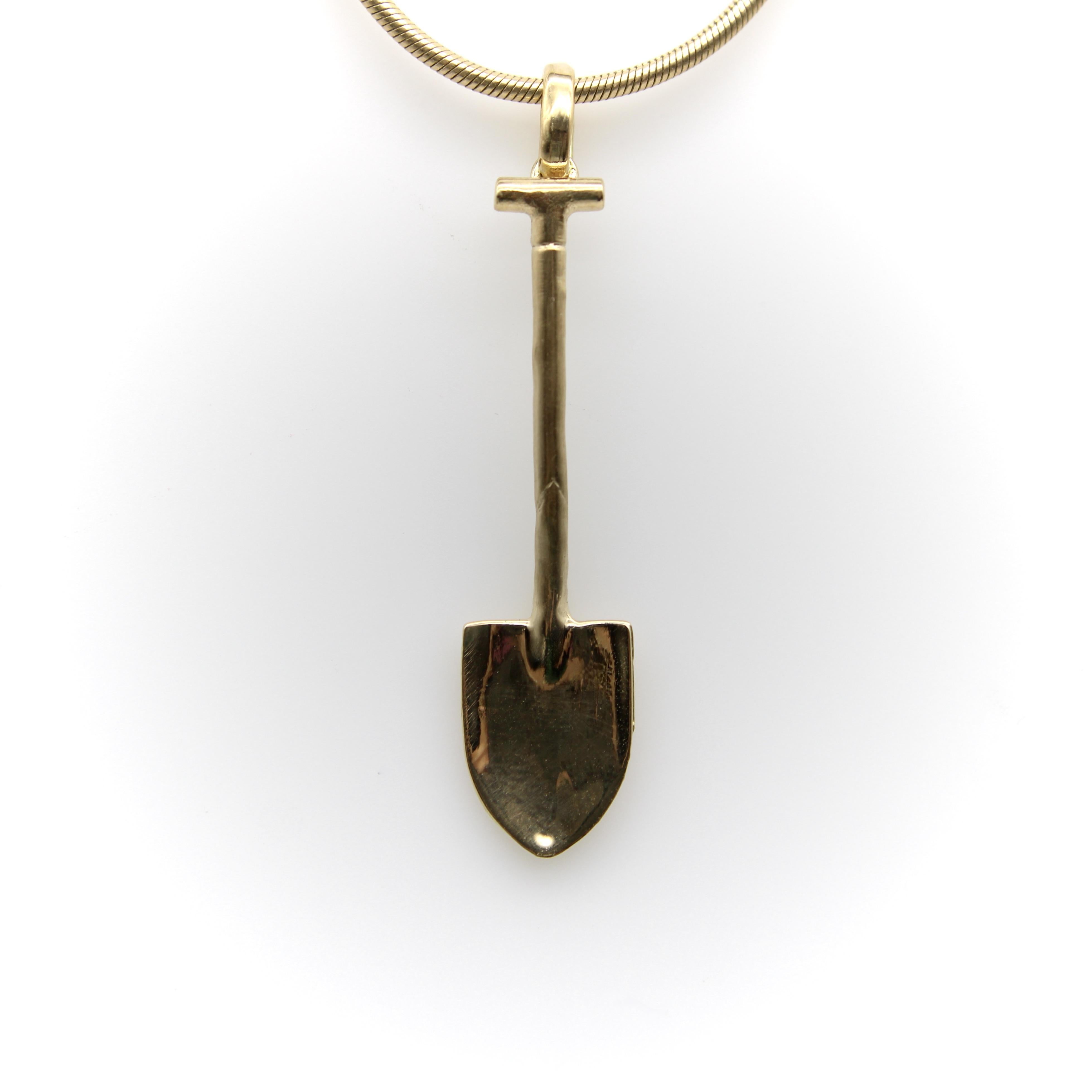 Pendentif ou breloque pelle Signature en or 14K Unisexe en vente