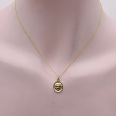 14k Gold Signature Victorian Inspired Lioness Pendant / Charm