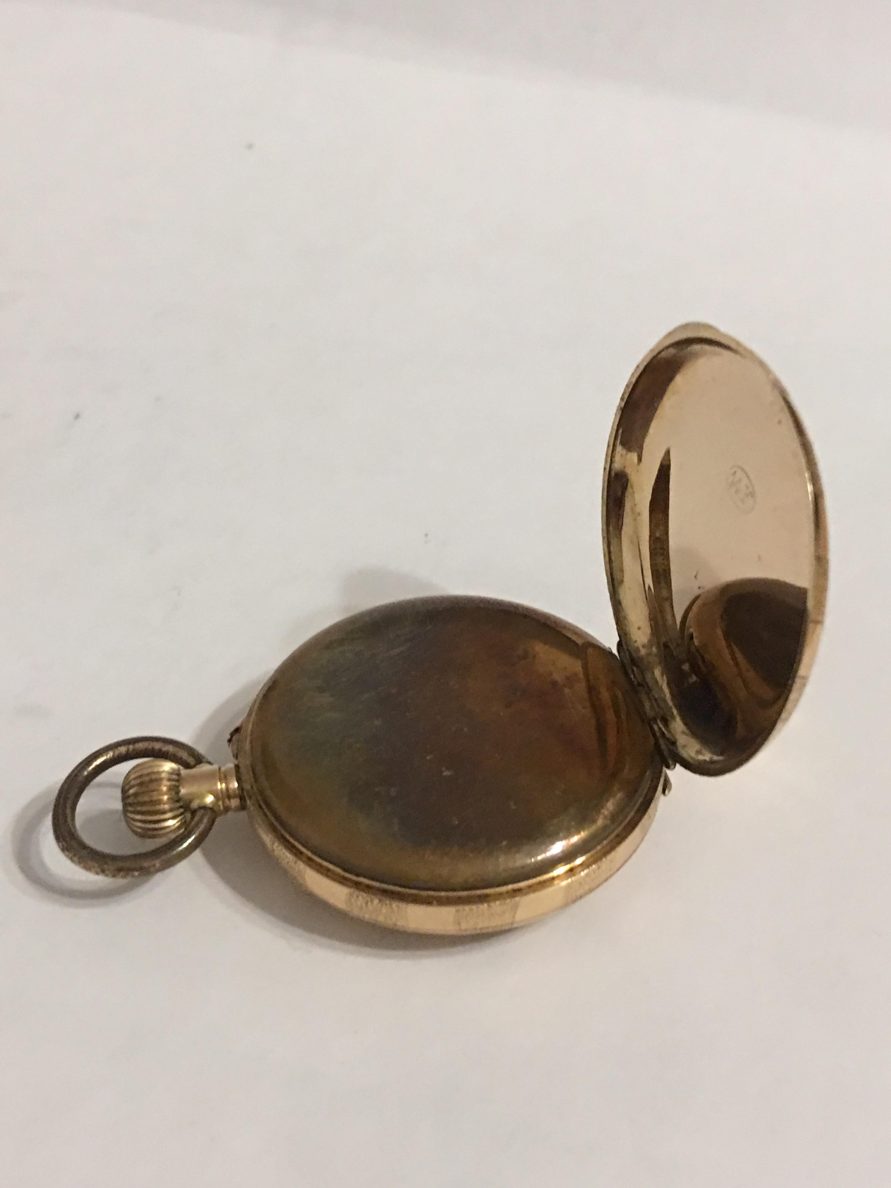 14 Karat Gold Small Antique Pocket / Fob Watch 1