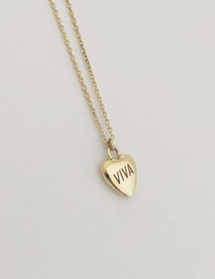 14k Gold Small Heart Pendant