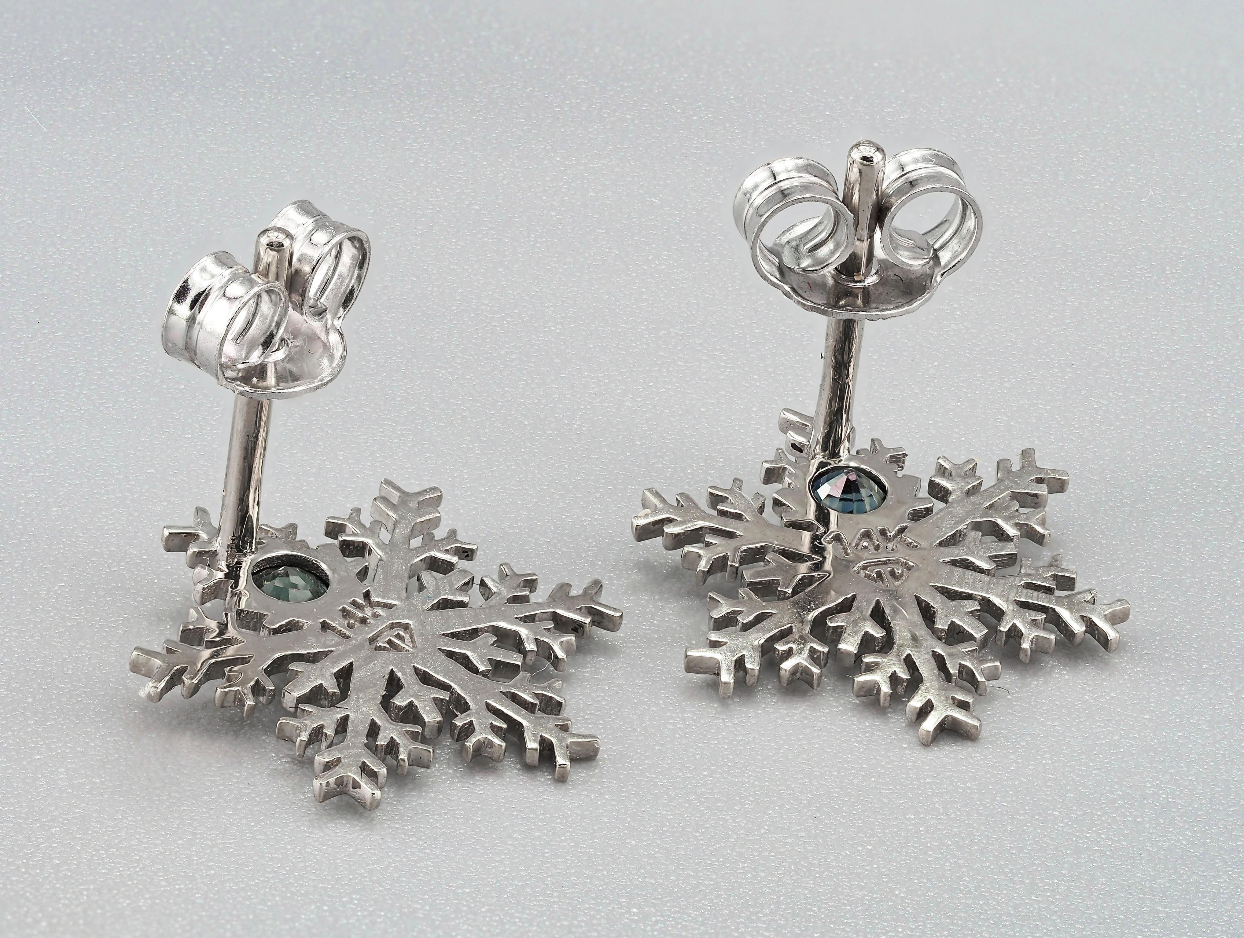 pandora earrings snowflake