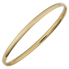 Stapelbarer Armreif aus 14 Karat Gold in 4MM