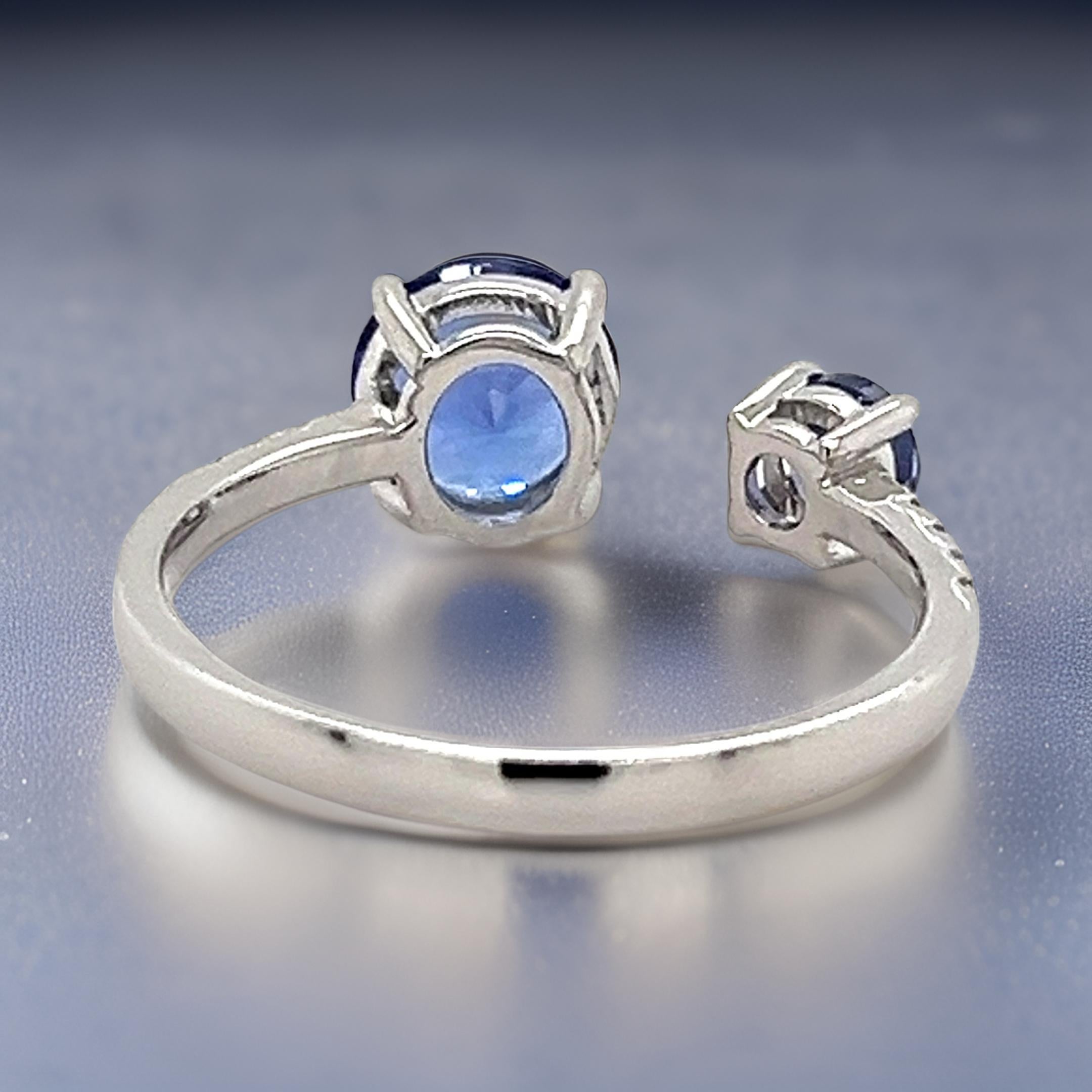 14k Gold Tanzanite & Diamond Ring December Birthstone Promise Ring Wedding Ring In New Condition In New York, NY