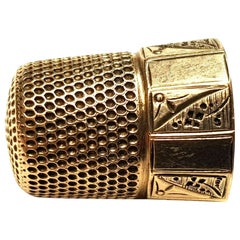 14 Karat Gold Thimble Collectible