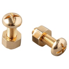 Gemelli con dado e bullone Tiffany & Co. in oro 14k