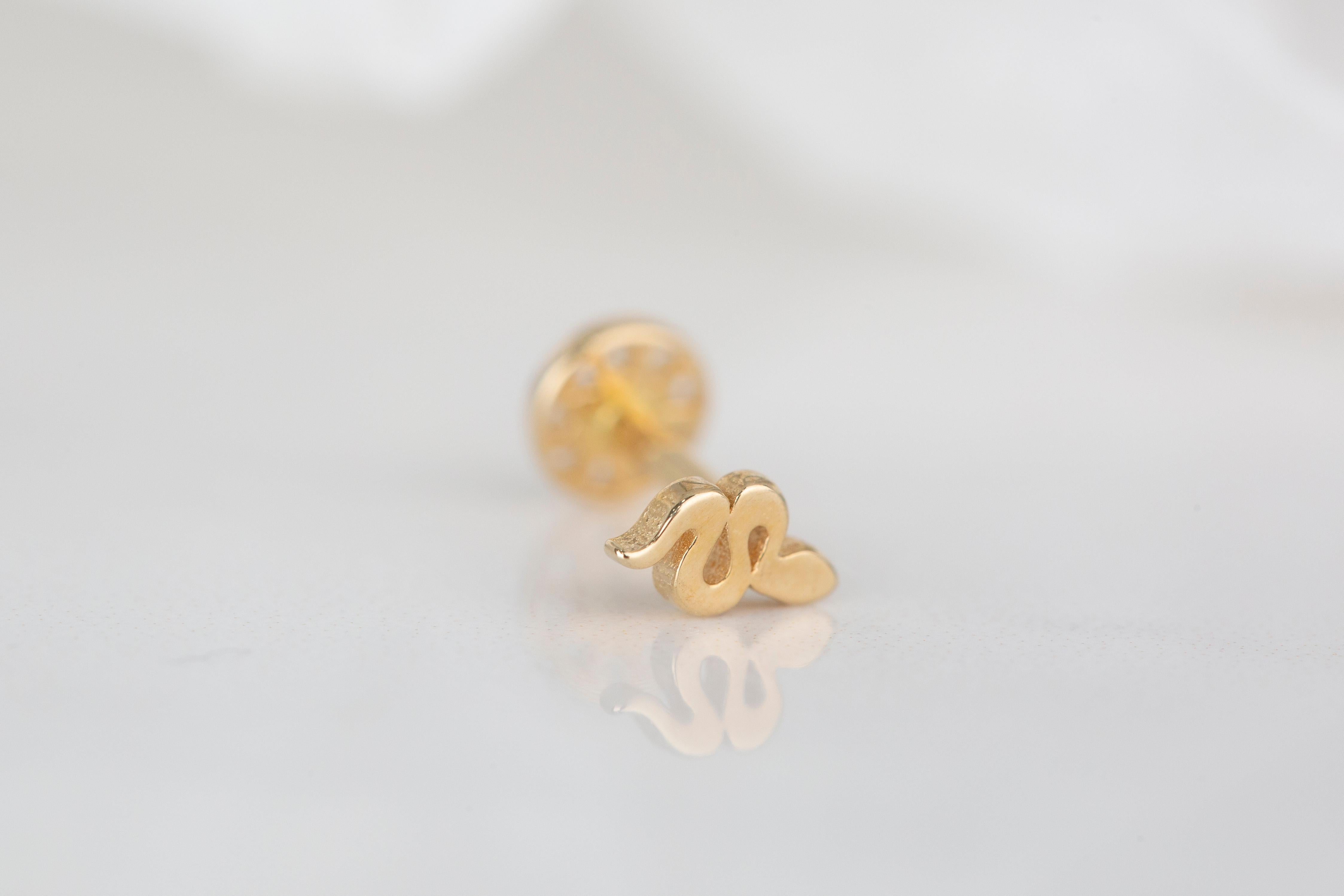 tiny 14k gold earrings