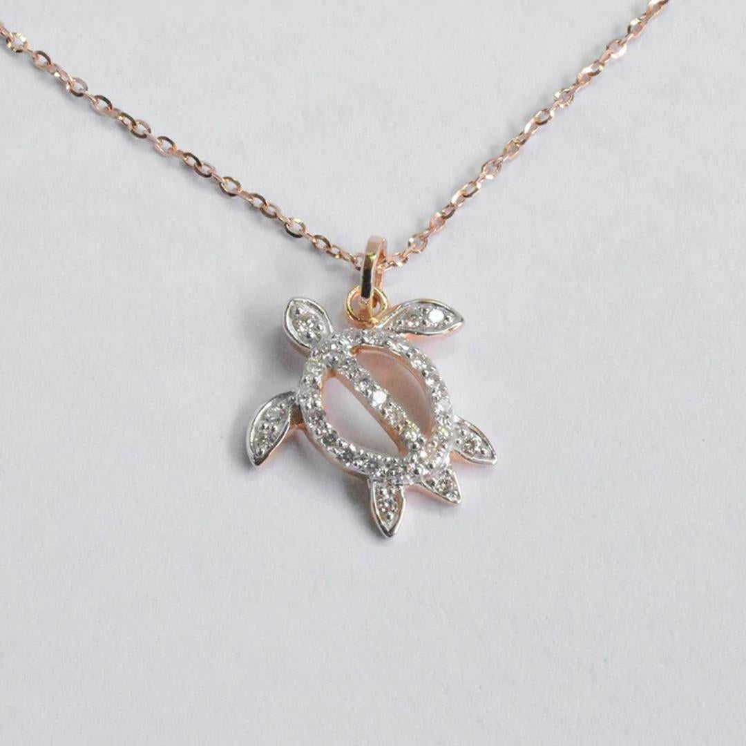 turtle diamond necklace