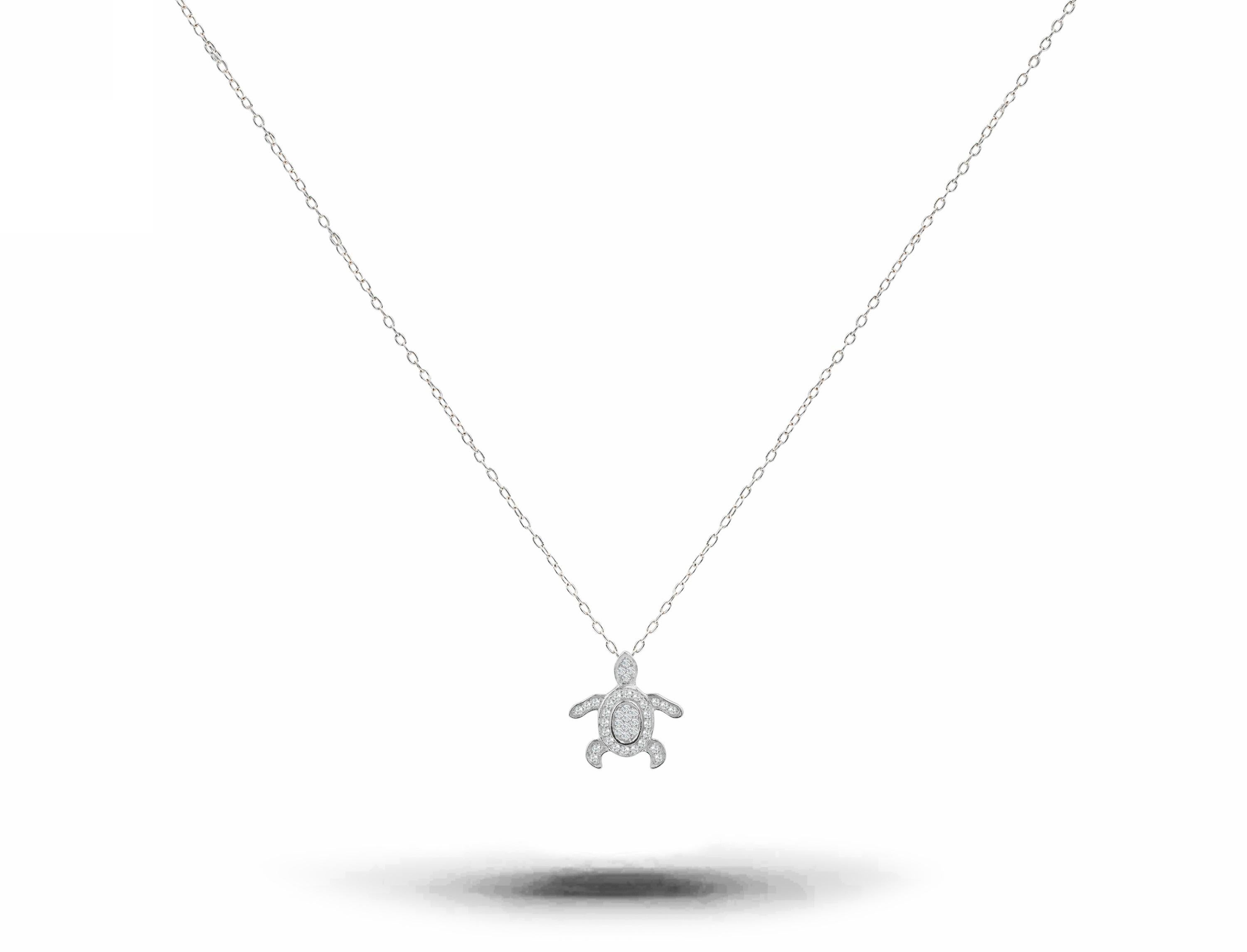 dainty turtle necklace