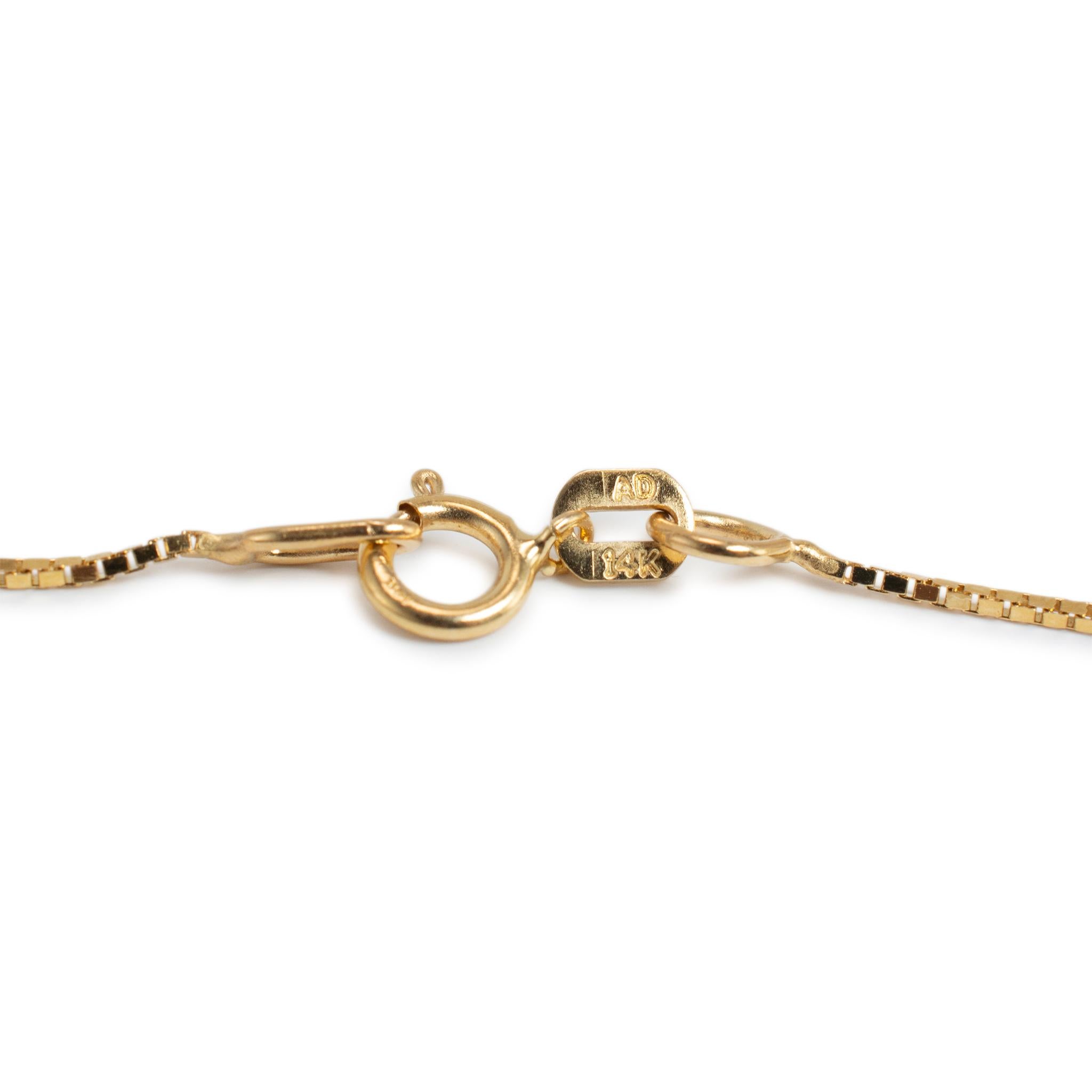Collana con ciondolo Armonia Celeste Sole e Luna in oro 14K bicolore in vendita 3