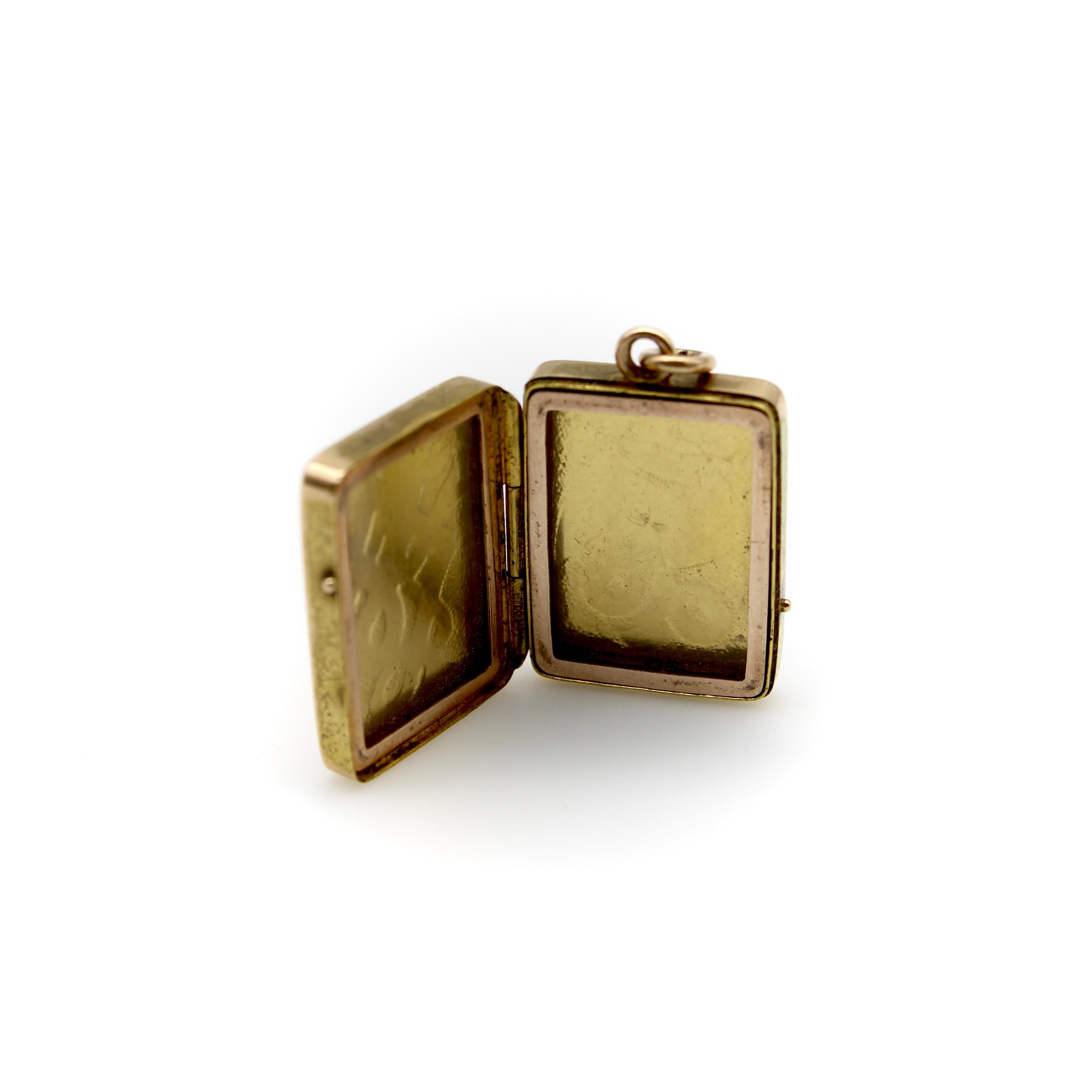 Medaglione vittoriano con animali celtici in oro 14K in vendita 5