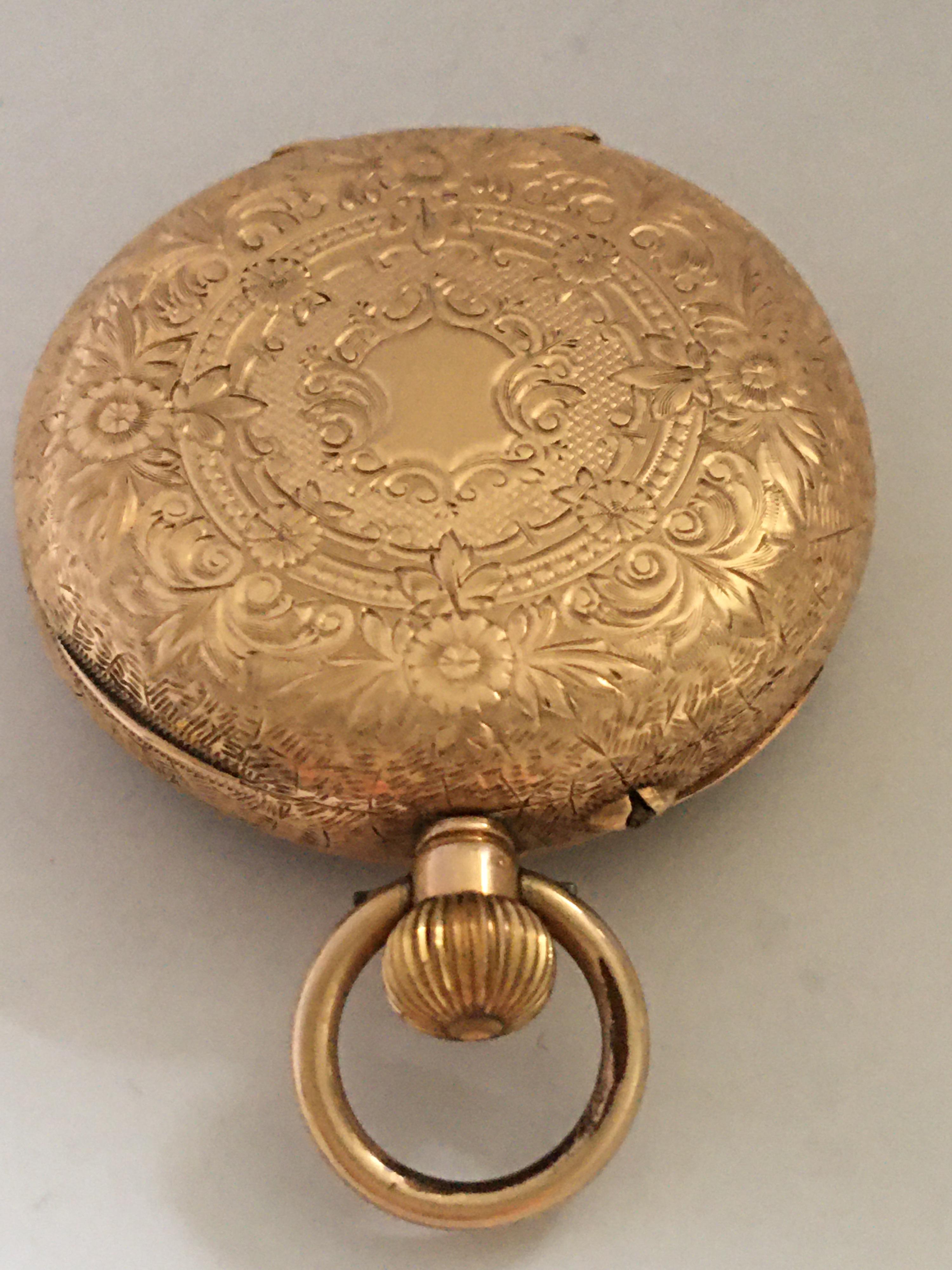 victorian gold pocket watch