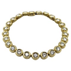 14K Gold Vintage Diamond Bracelet with 3.5 Carats of Diamonds