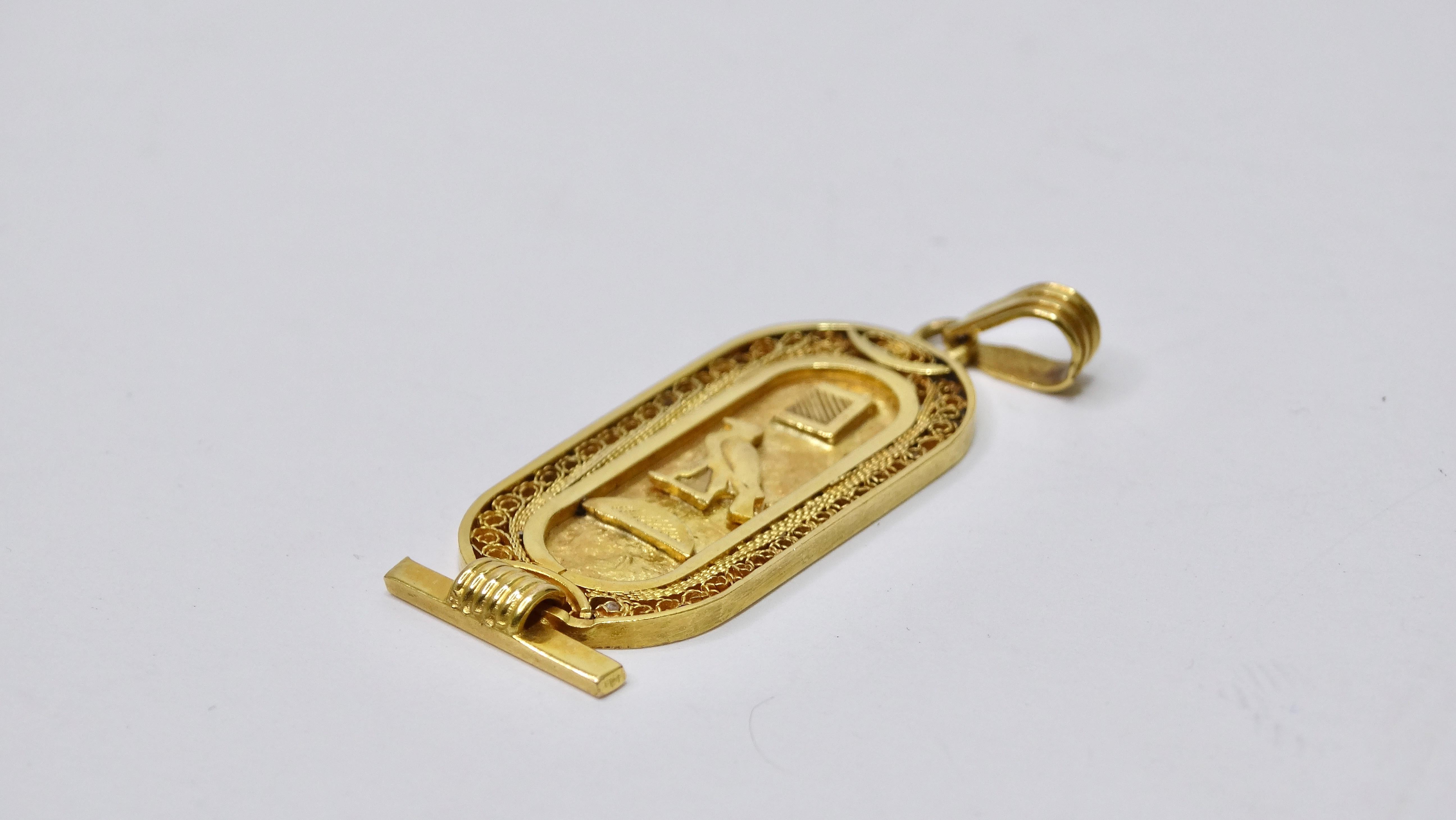 egyptian gold pendant