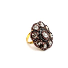 14k Gold Vintage-Inspired Diamond Engagement Ring