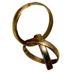 Bagues à trois anneaux en or 14K (jaune, blanc et rose)