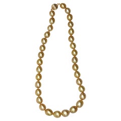 14K Golden South Sea Pearl Necklace