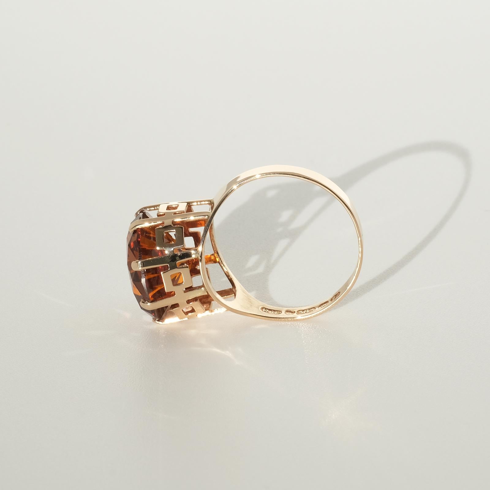 Anillo de oro de 14 quilates fabricado en 1977 en venta 8