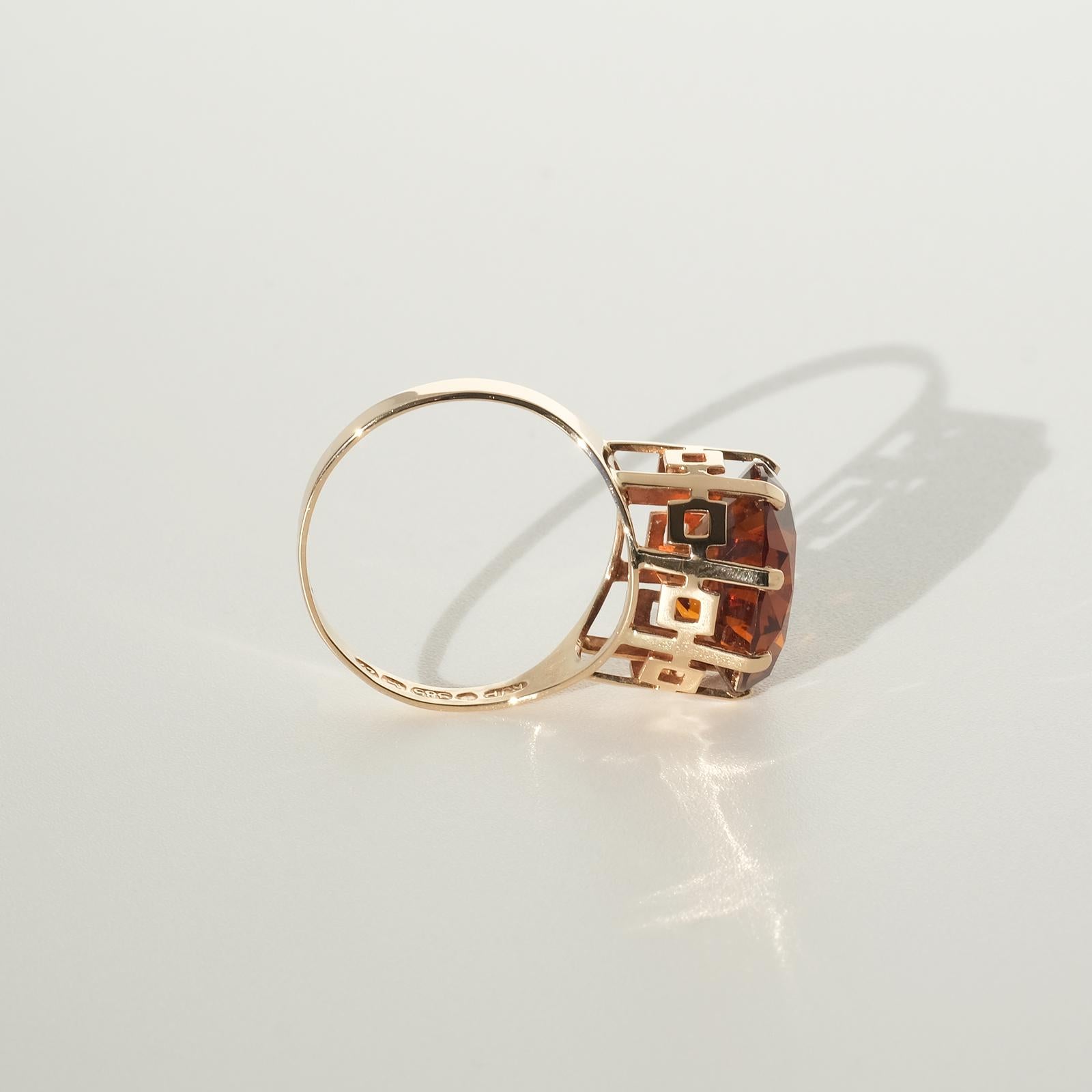 Anillo de oro de 14 quilates fabricado en 1977 en venta 9