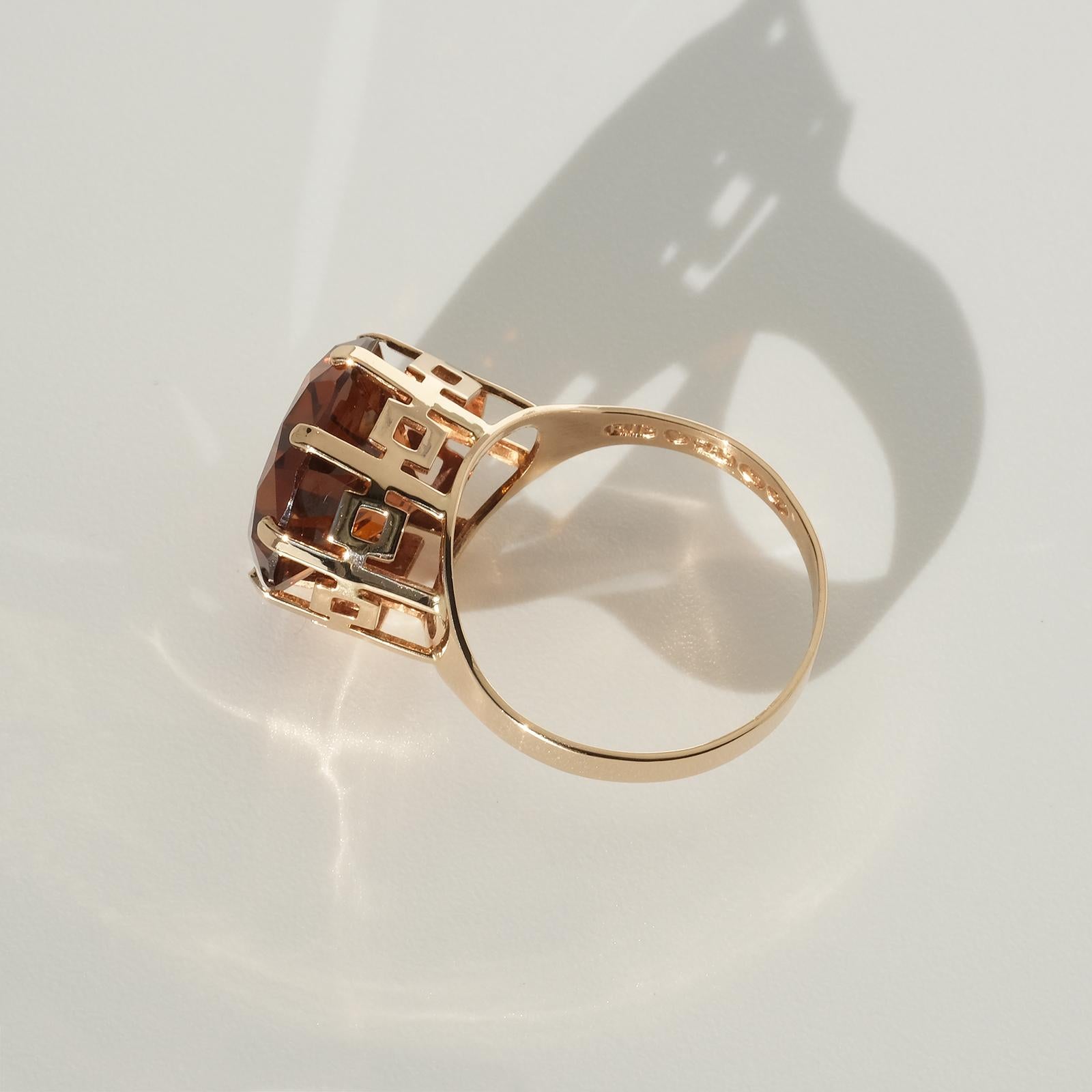 Anillo de oro de 14 quilates fabricado en 1977 en venta 12