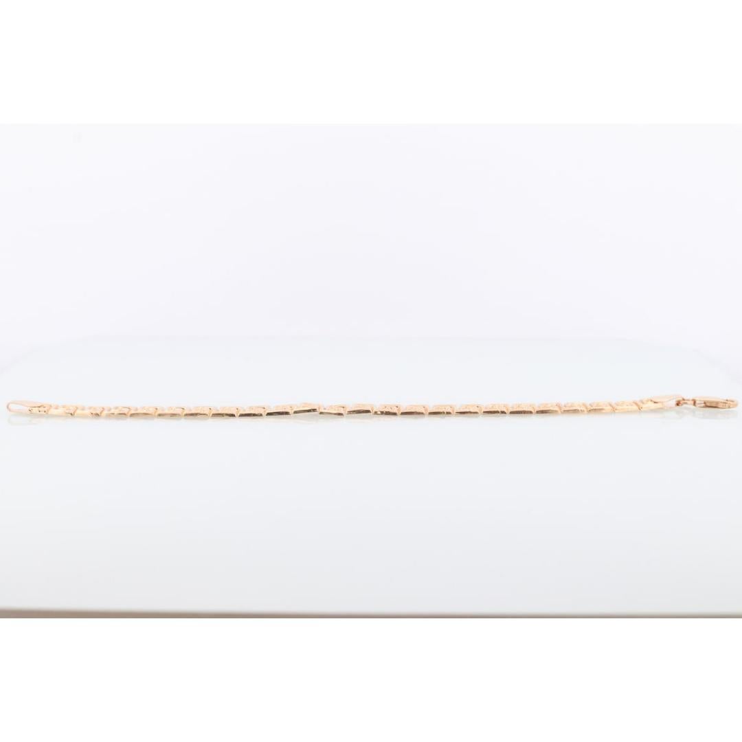 14K Greek KEY Chain Bracelet. 14k Yellow Gold Polished Greek Key chain bracelet. 5