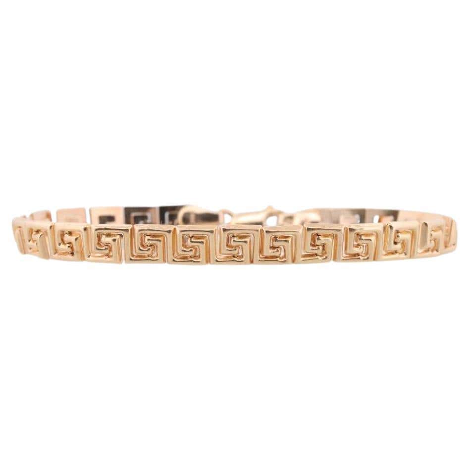 Greek Key Gold Bracelet - 34 For Sale on 1stDibs | 14k gold greek key ...