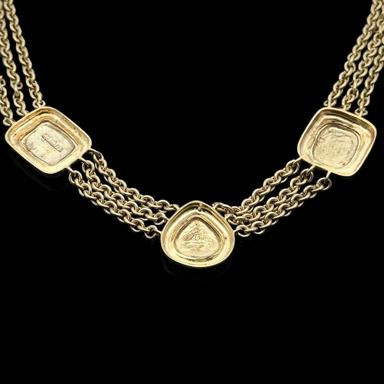14k Green Yellow Gold Cameo Sections on 16