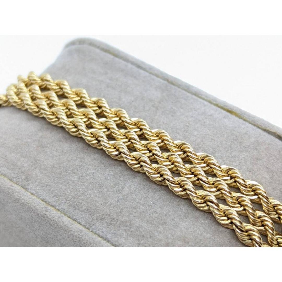 14k schwere Seil-Halskette. 14k lange Seil-Halskette. 21,8 Gramm 25in Länge 3mm Breite Damen