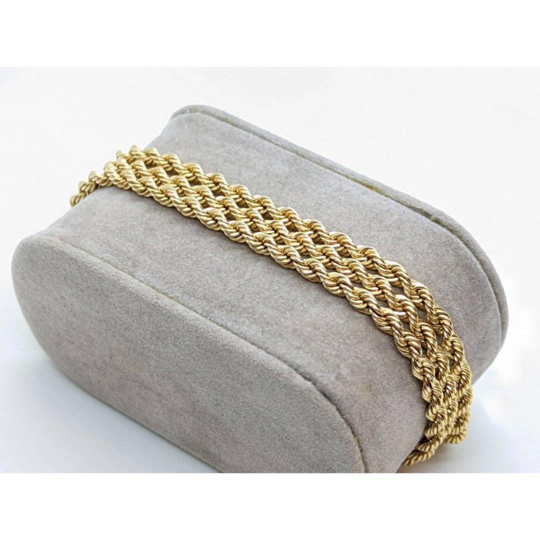 14k schwere Seil-Halskette. 14k lange Seil-Halskette. 21,8 Gramm 25in Länge 3mm Breite 4