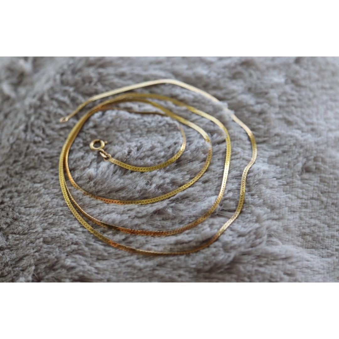 14k Fischgrätenkette Halskette. 14k Gelbgold Lange Kette mit Fischgräten. 2mm 30in 1