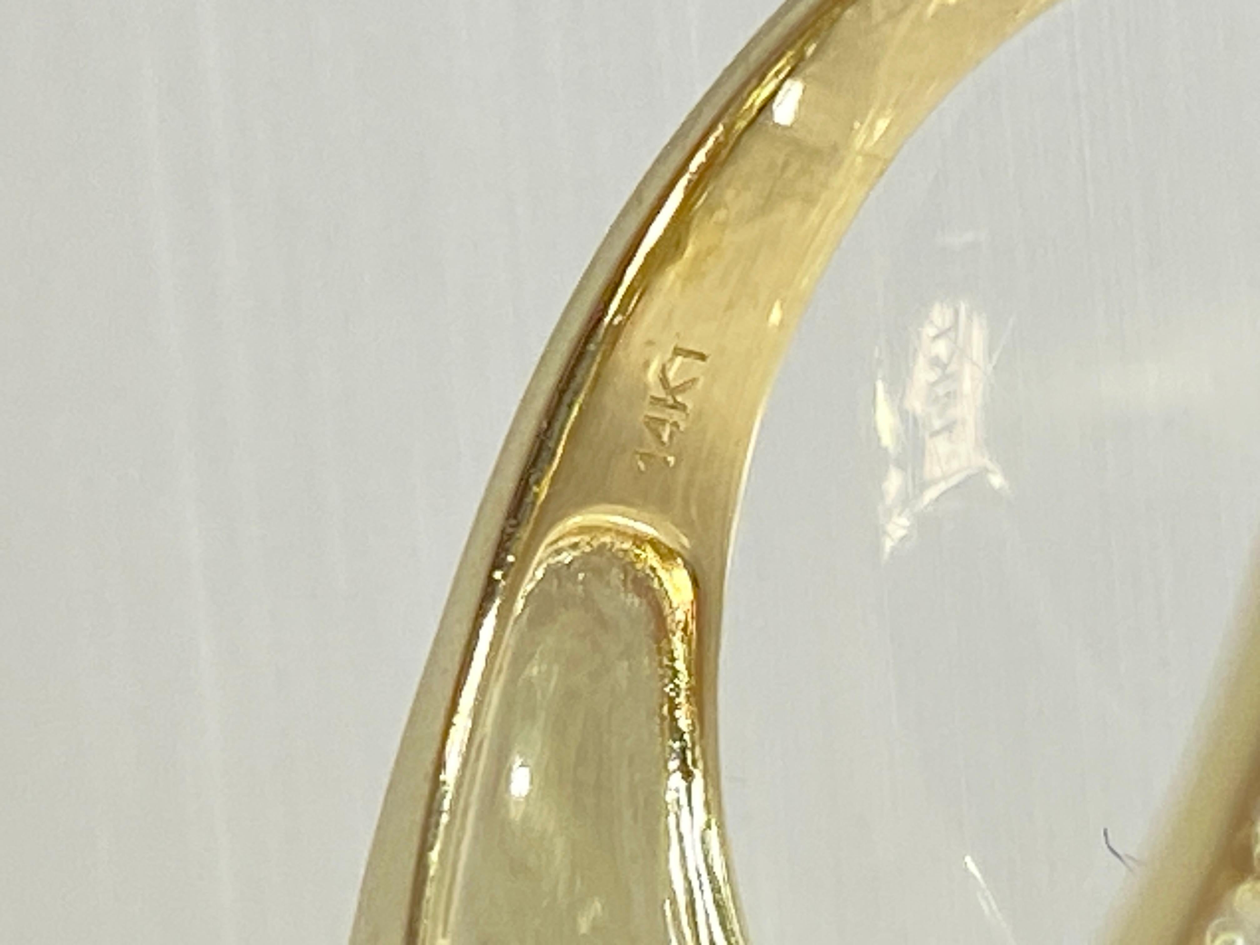 14K Honey Gold LeVian 1.19 Carat Chocolate Diamond Bypass Ribbon Ring For Sale 5