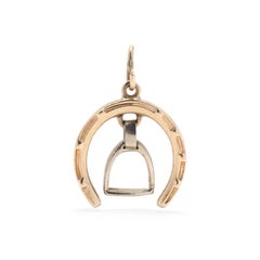 14K Horse & Stirrup Charm