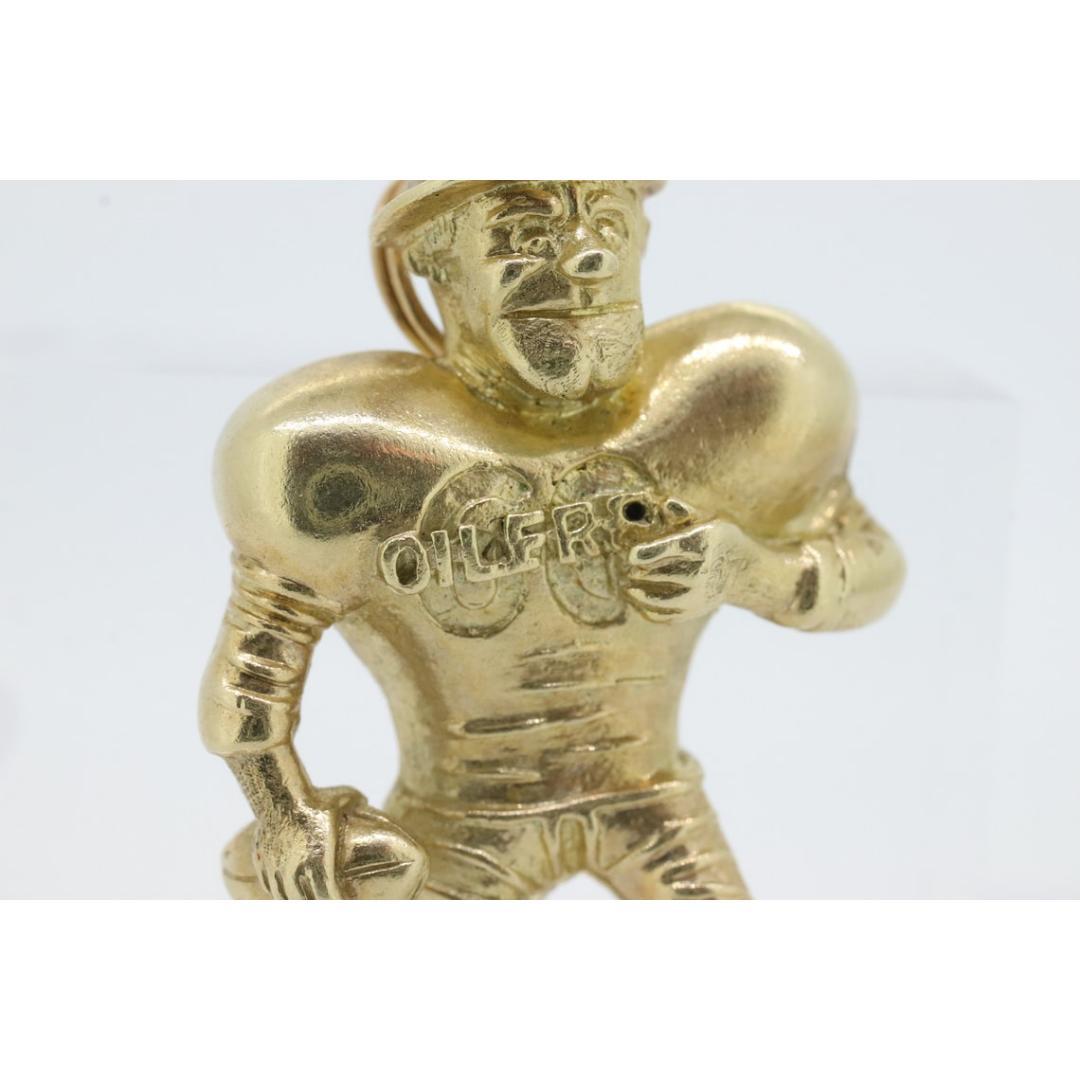 14k Houston Oilers Roughneck Football Pendant / Brooch. Larry Onesti Jewelry. For Sale 3