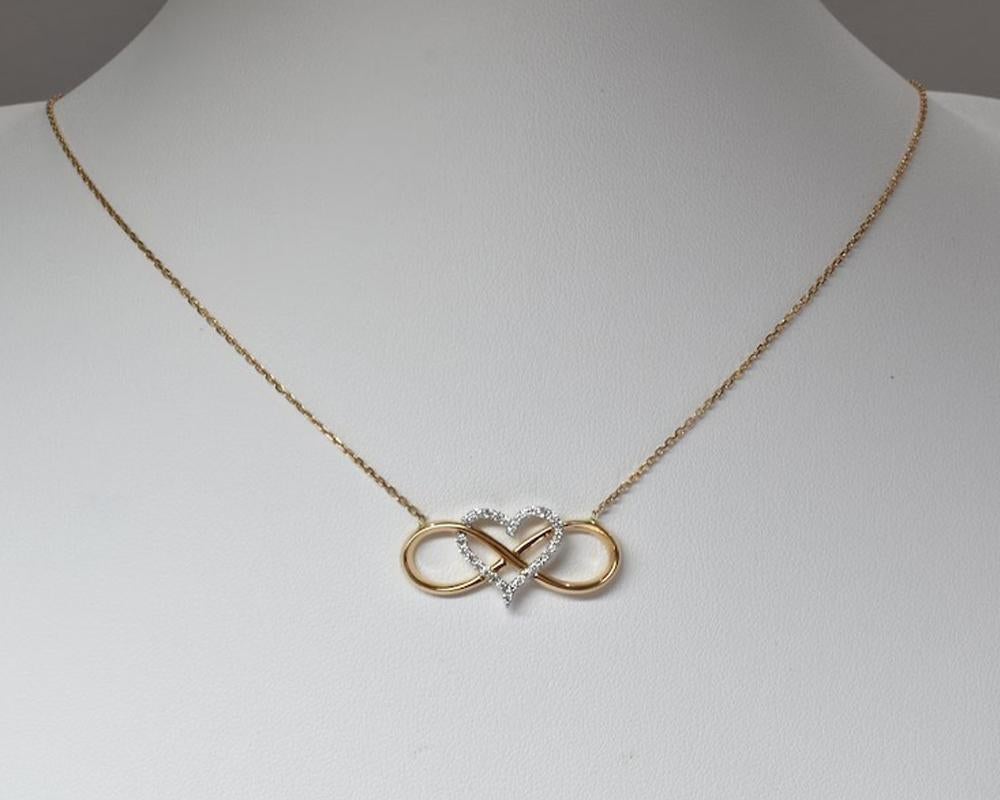 infinity and heart necklace