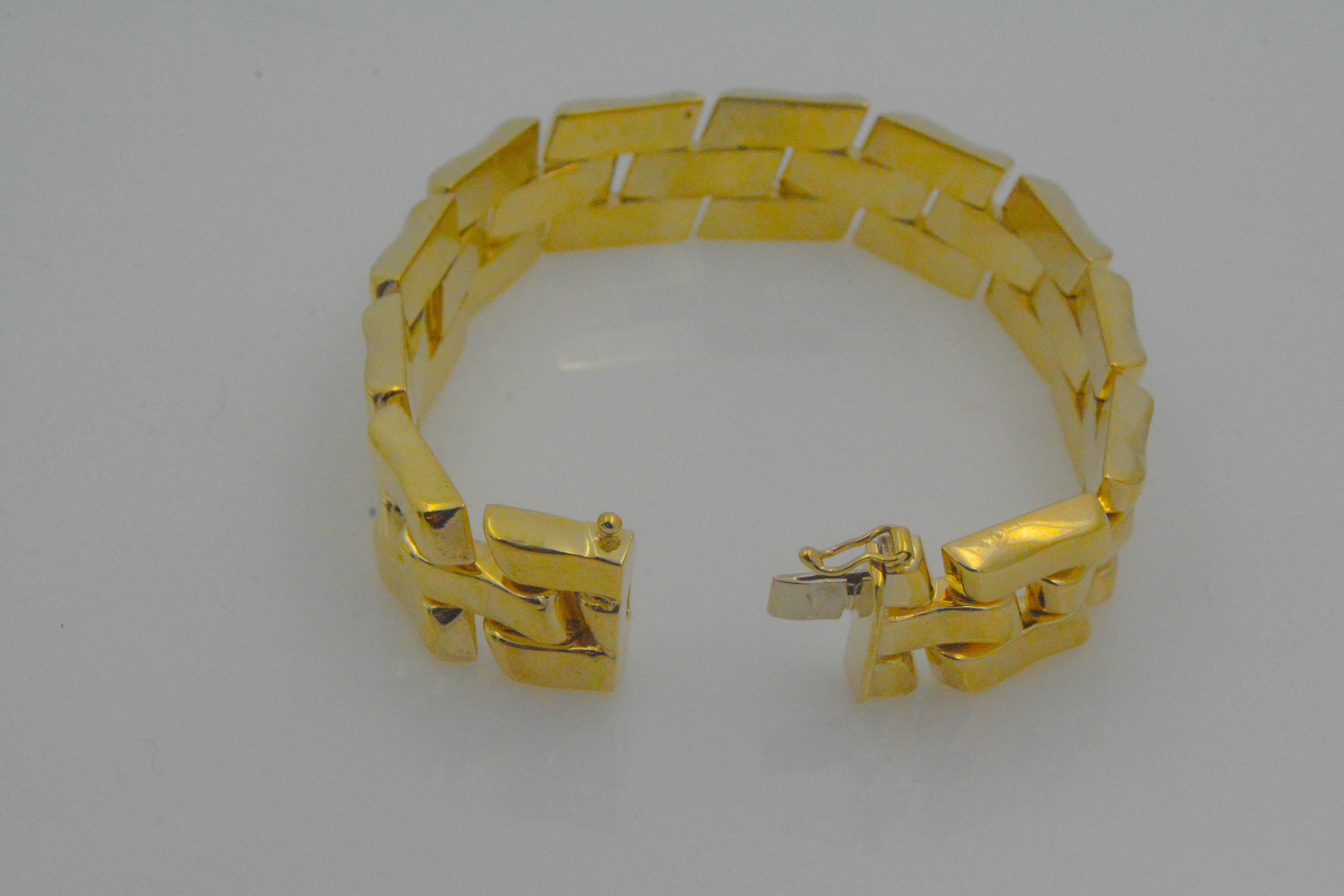 Women's 14K Italian Yellow Gold Link Bracelet