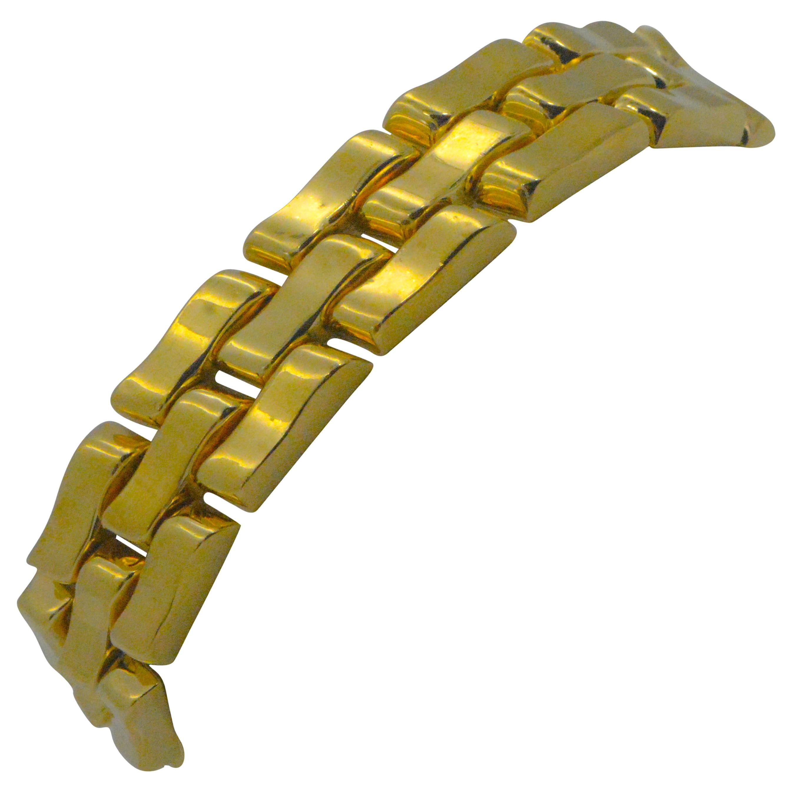 14K Italian Yellow Gold Link Bracelet