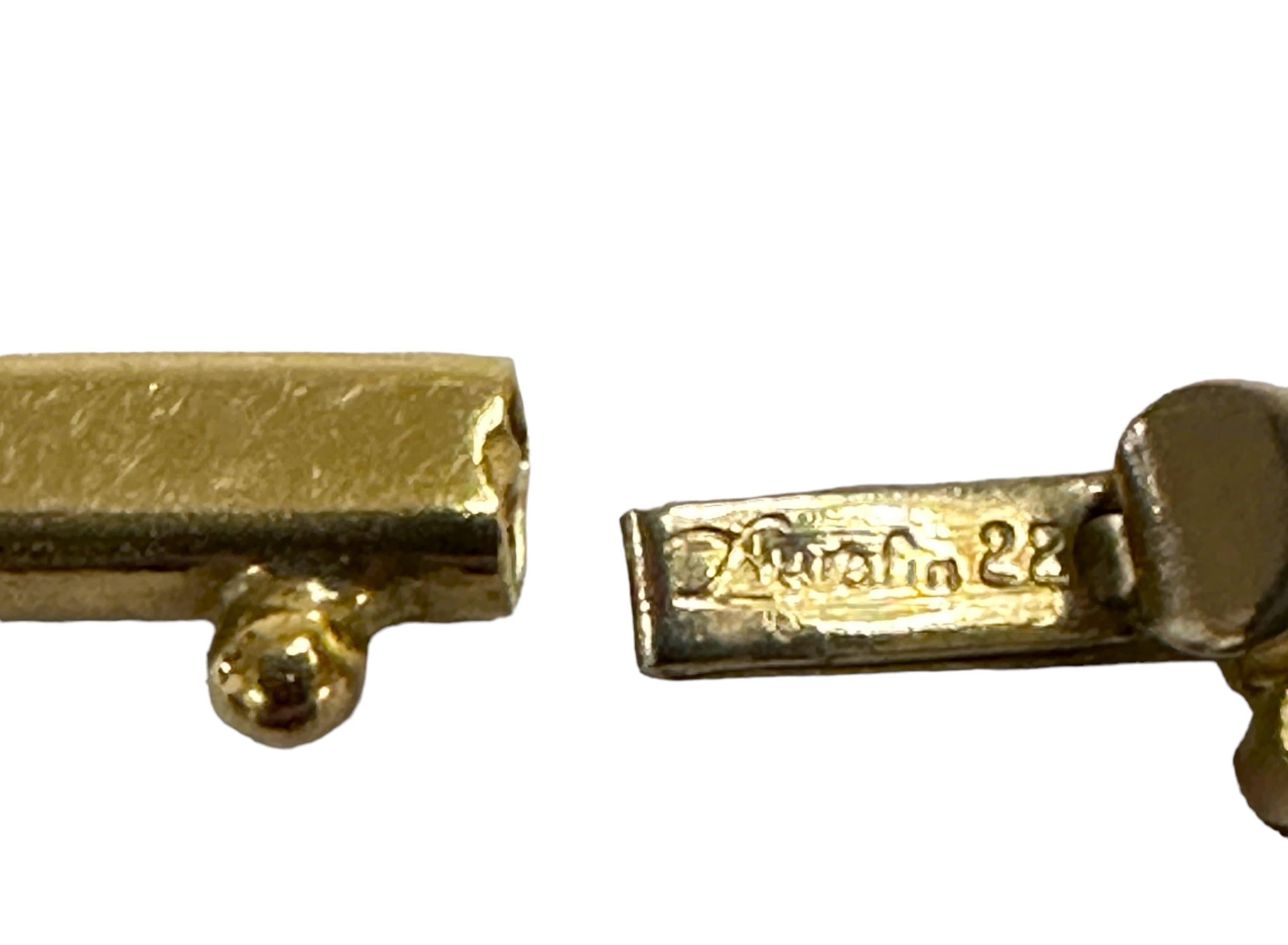 Women's 14k Aurafin Italian Yellow Gold Omega Necklace 2.5 mm