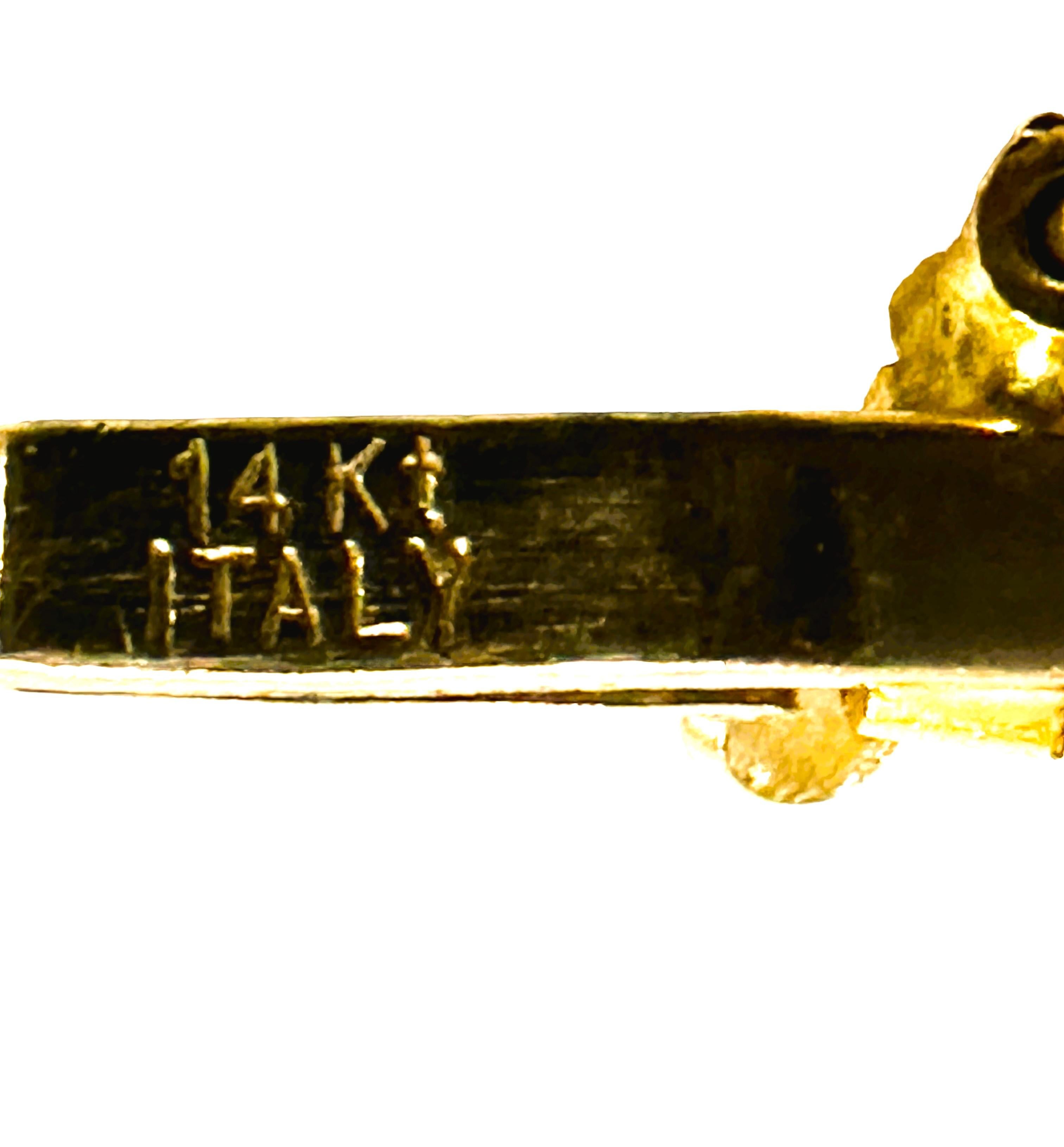 14k Aurafin Italian Yellow Gold Omega Necklace 2.5 mm 1