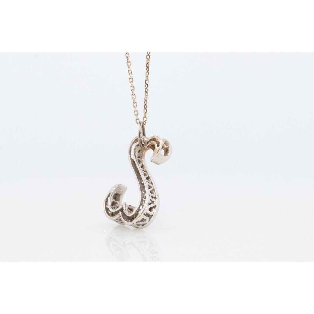 14k Jane Seymour Open Heart Diamant-Anhänger und Halskette. 14k LARGE Double Heart 4